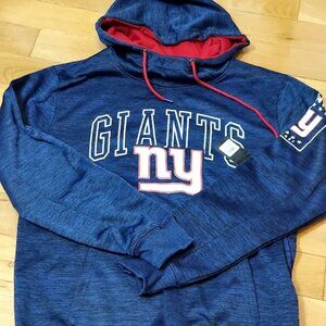 New York Giants NFL Team Apparel Hoodie Med Blue New Pullover $85
